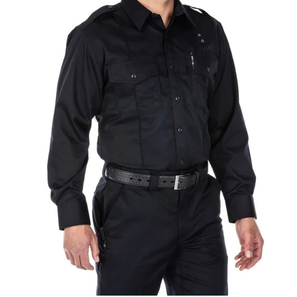 5.11 Tactical Series Men’s Taclite PDU Class B Black Shirt - Picture 5 of 9